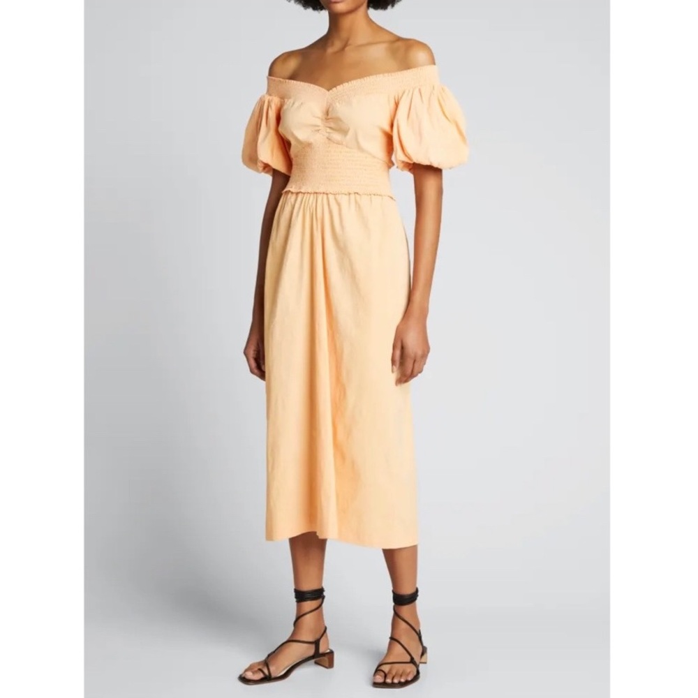 A.L.C. Adena off-shoulder dress Size 8- Peach